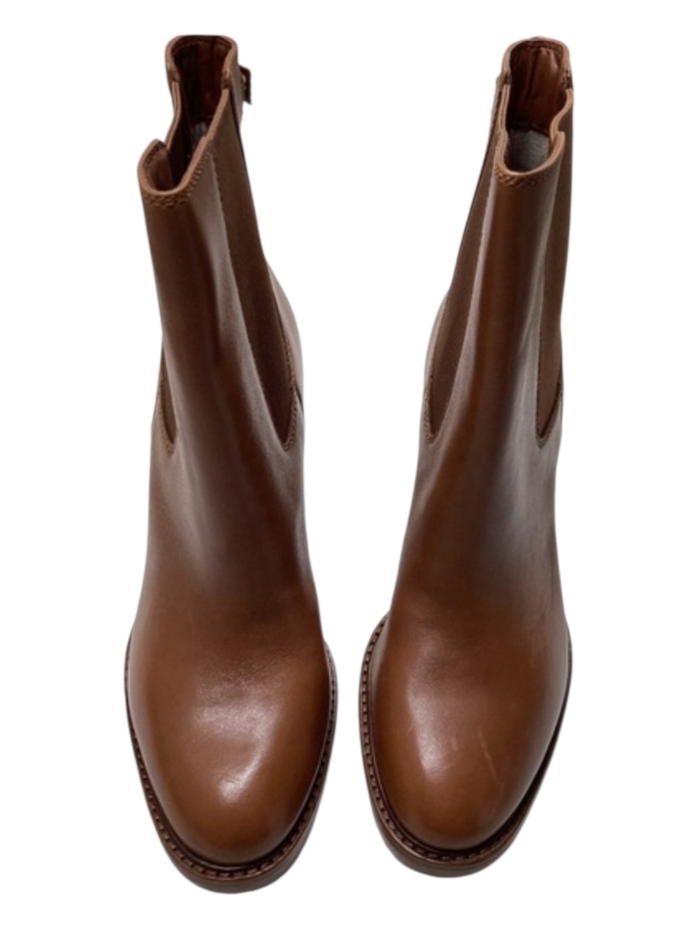 Ralph Lauren Myla Cognac Leather Bootie - Picture 5 of 11